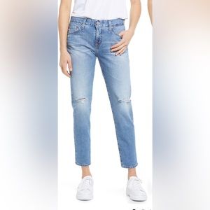 Ag Ex-Boyfriend Distressed Slim Fit Jeans